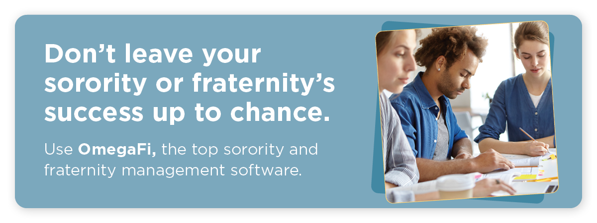 Click here to get a demo of OmegaFi, the top sorority and fraternity app for chapter leaders. 